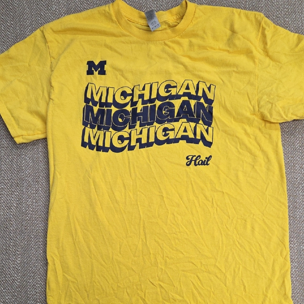 Gildan Short Sleeve Tees in Yellow and Blue